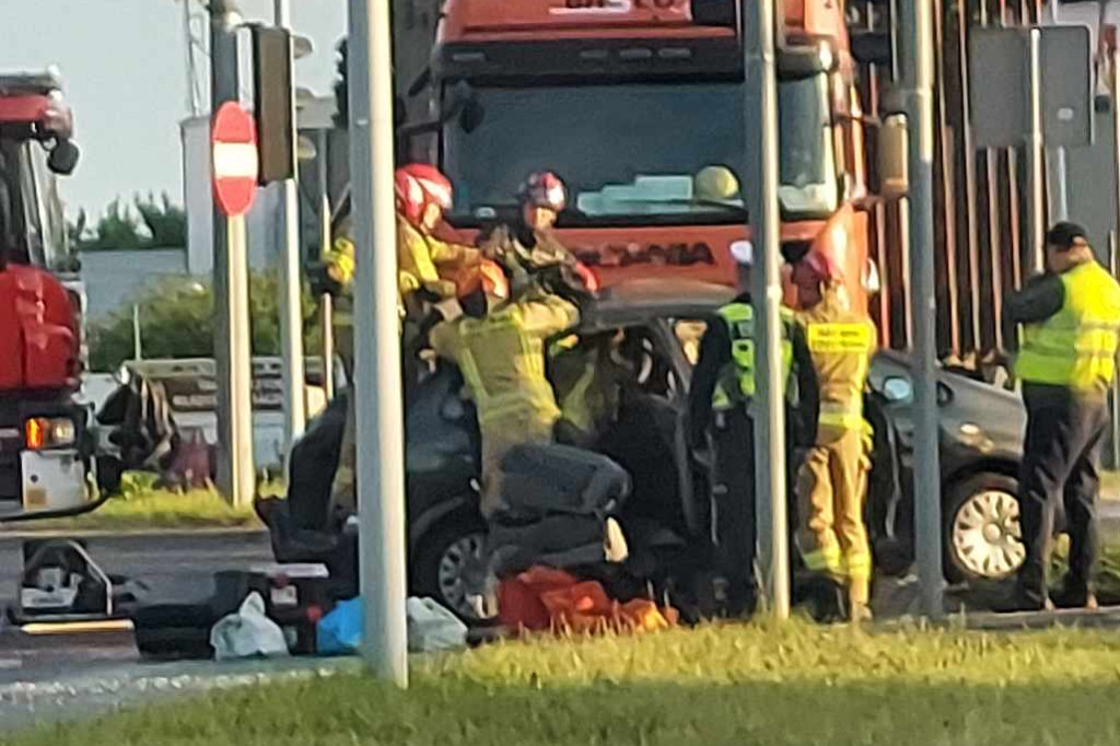 Wypadek na średnicówce w Toruniu