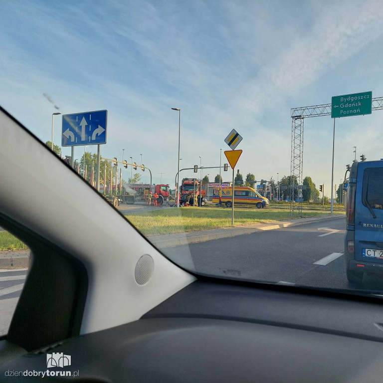 Wypadek na średnicówce w Toruniu