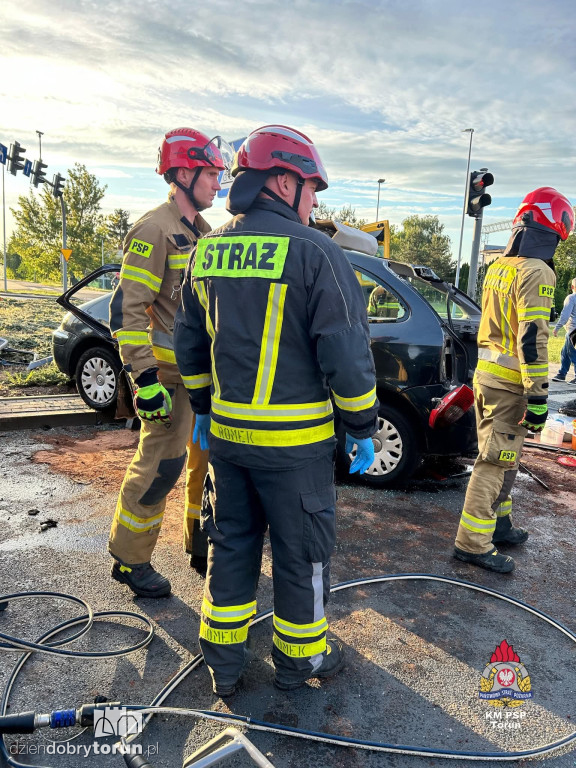 Wypadek na średnicówce w Toruniu