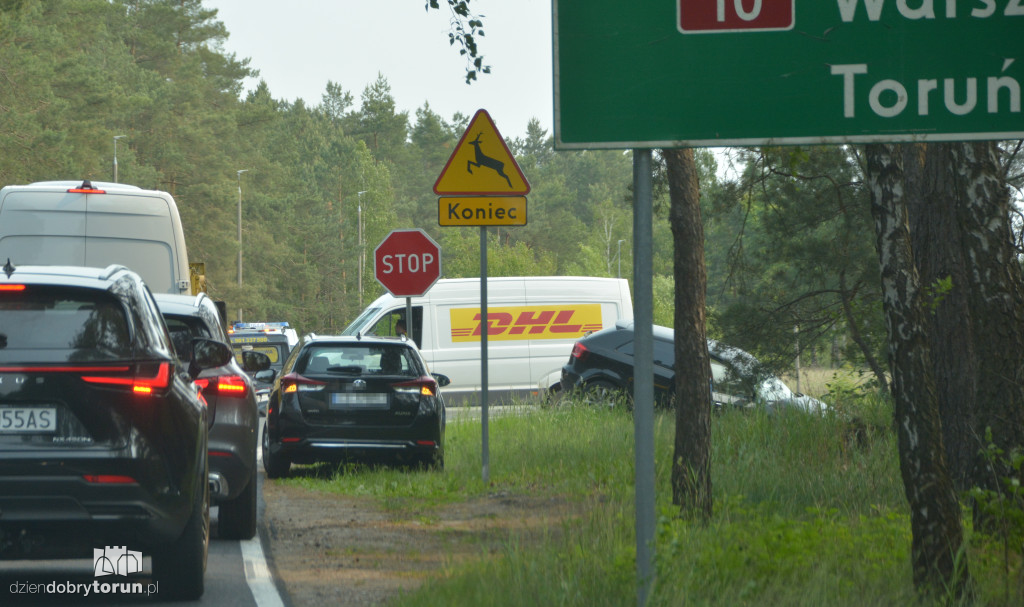 Wypadek na drodze krajowej nr 10