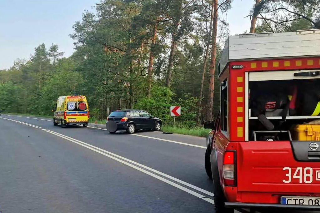 Wypadek na dk 80 w Górsku