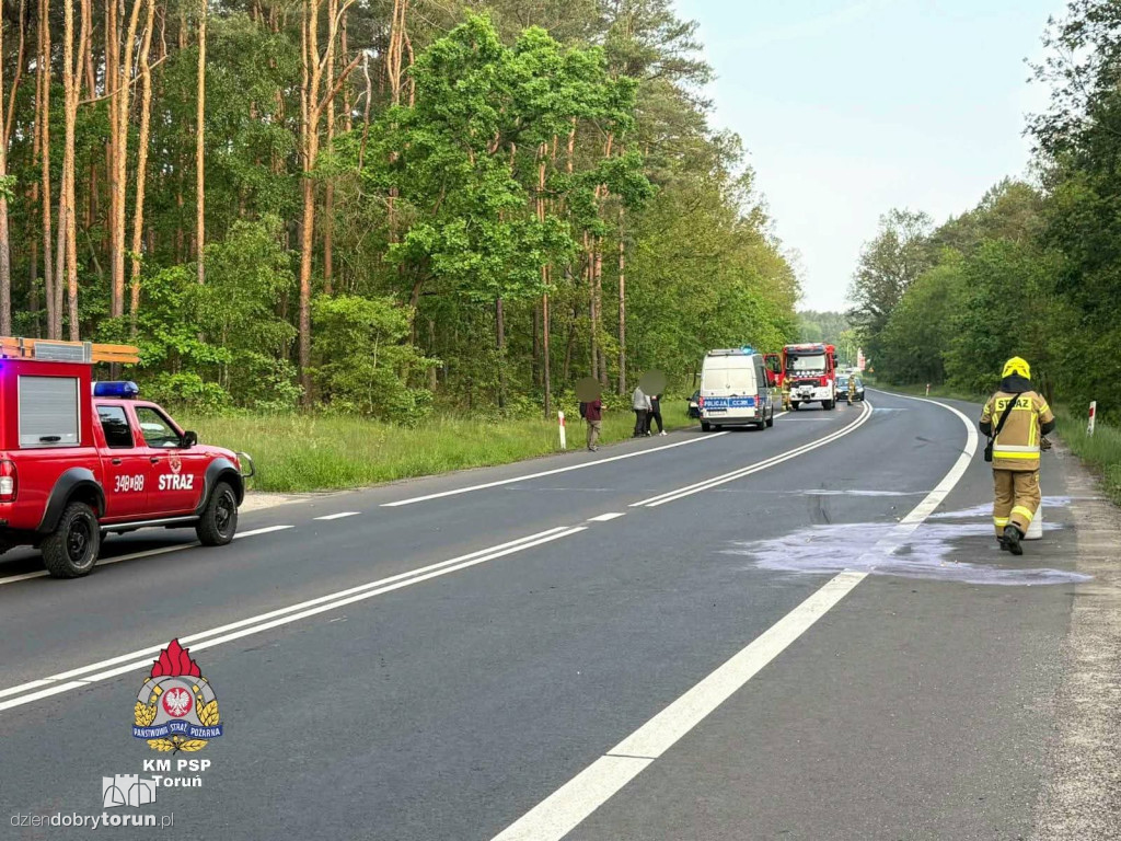 Wypadek na dk 80 w Górsku