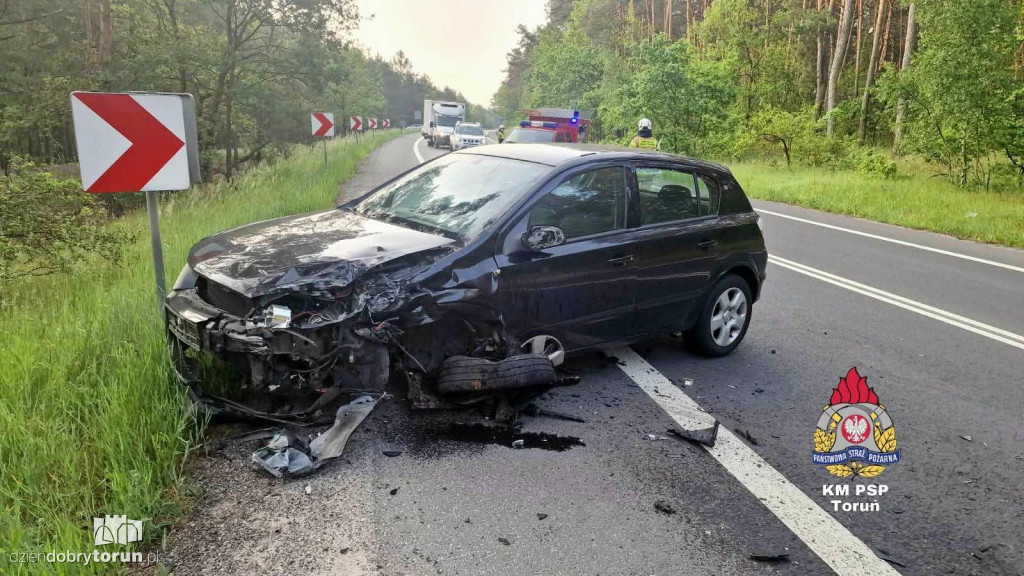 Wypadek na dk 80 w Górsku