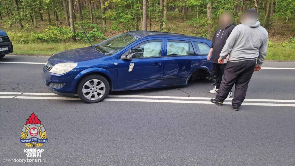 Wypadek na dk 80 w Górsku