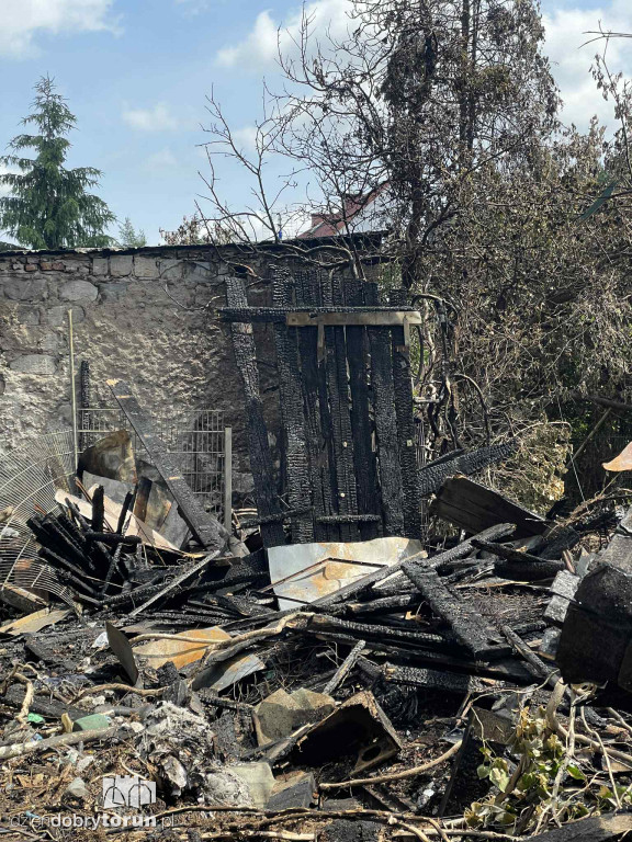 Dom na Borowikowej po pożarze