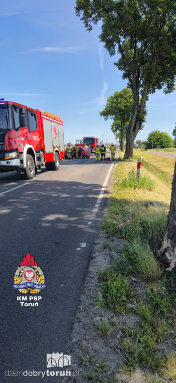 Groźny wypadek w powiecie toruńskim
