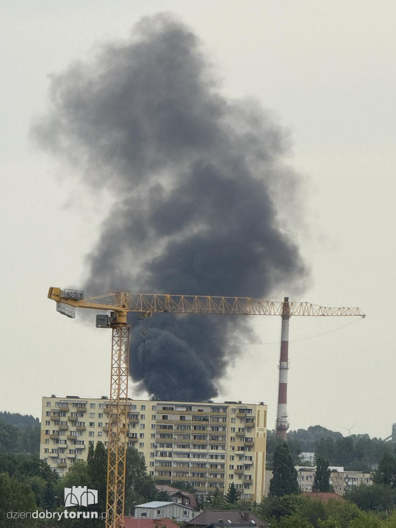 Ogromny pożar na Rubinkowie