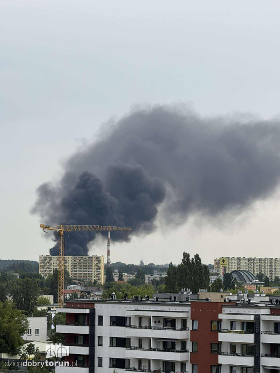 Ogromny pożar na Rubinkowie