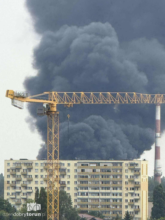 Ogromny pożar na Rubinkowie