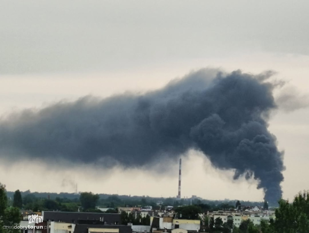 Ogromny pożar na Rubinkowie