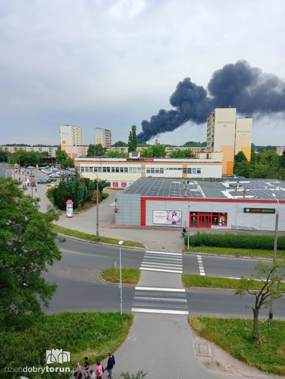 Ogromny pożar na Rubinkowie