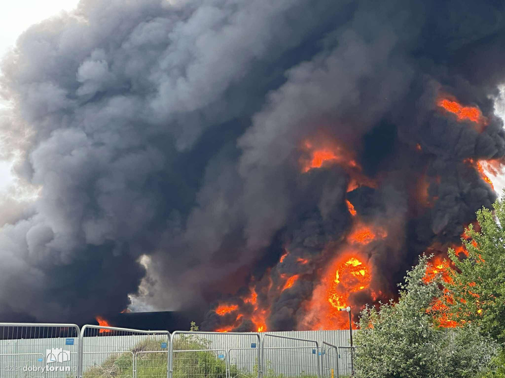 Ogromny pożar na Rubinkowie