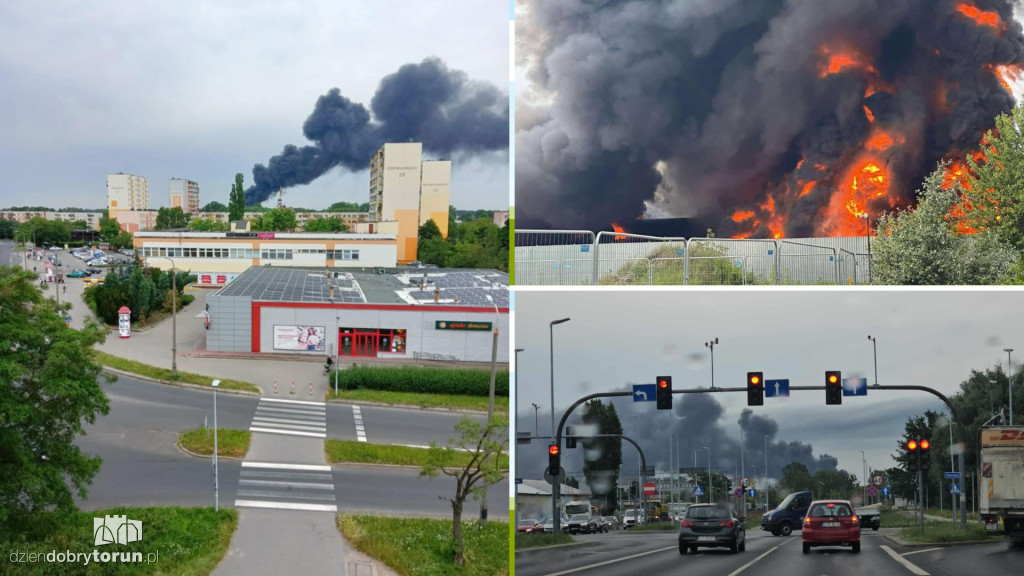 Ogromny pożar na Rubinkowie