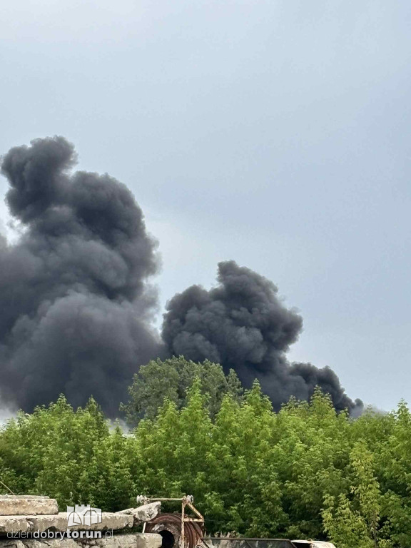 Ogromny pożar na Rubinkowie