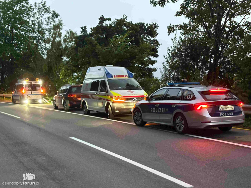 Akcja ratunkowa na jeziorze Attersee w Austrii