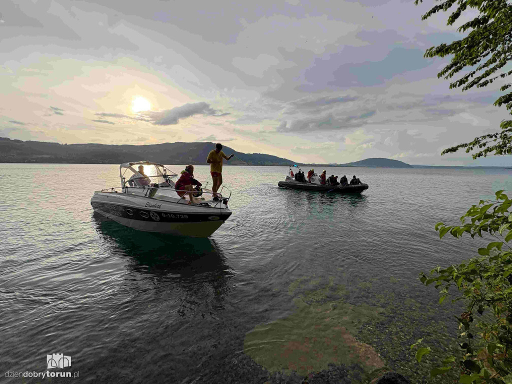 Akcja ratunkowa na jeziorze Attersee w Austrii