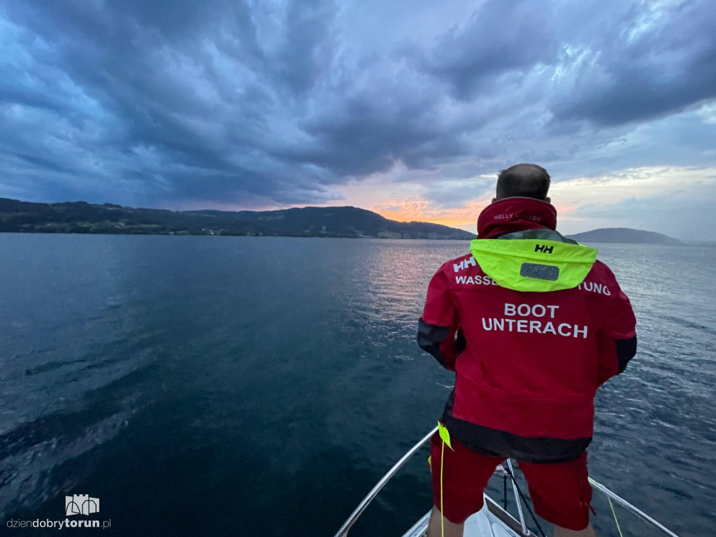 Akcja ratunkowa na jeziorze Attersee w Austrii