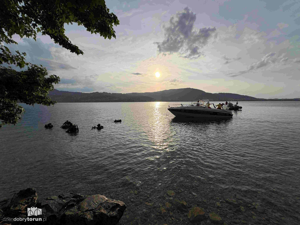 Akcja ratunkowa na jeziorze Attersee w Austrii