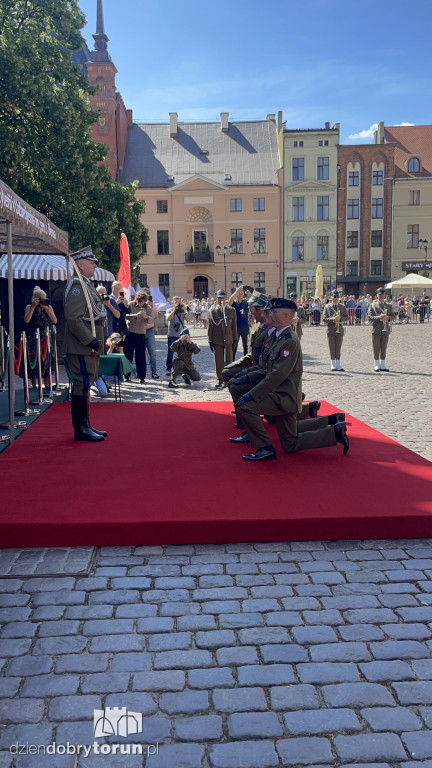 Oficerska promocja na toruńskim rynku