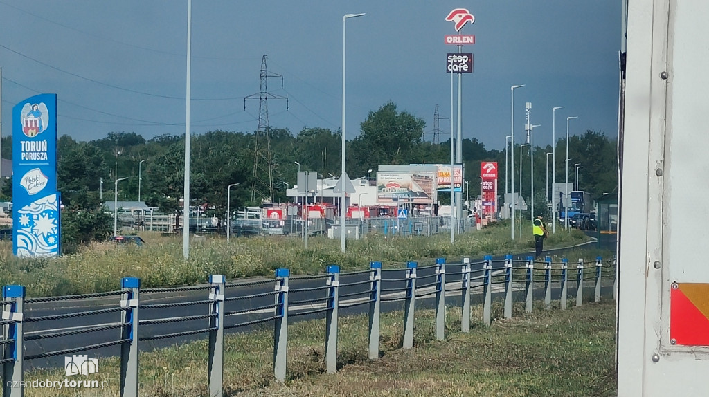 Policyjna akcja na lewobrzeżu w Toruniu