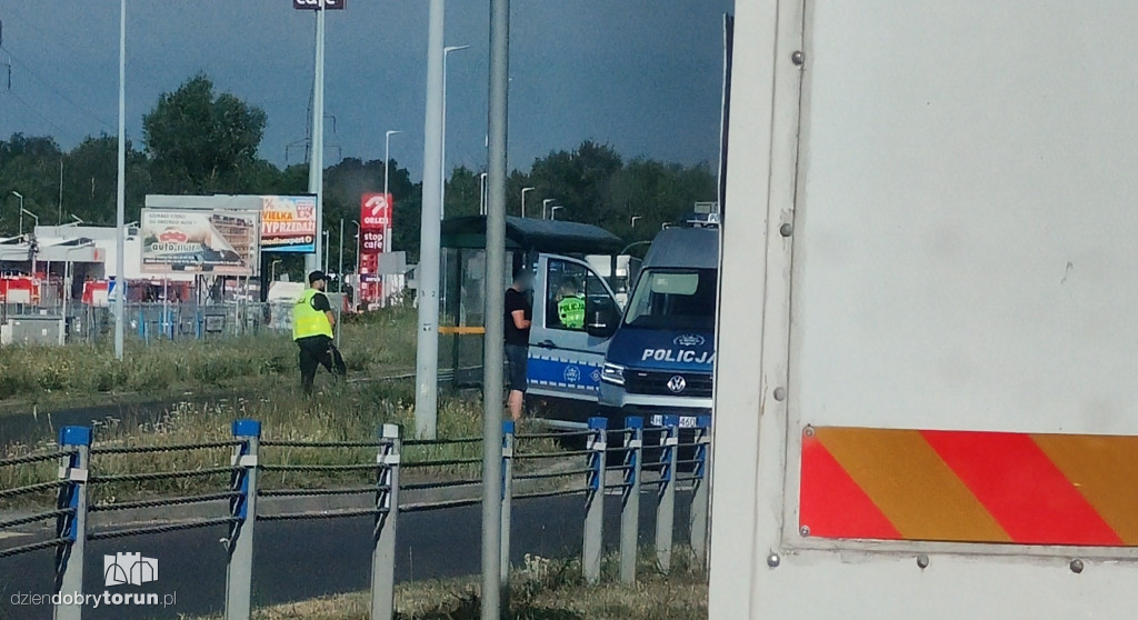 Policyjna akcja na lewobrzeżu w Toruniu