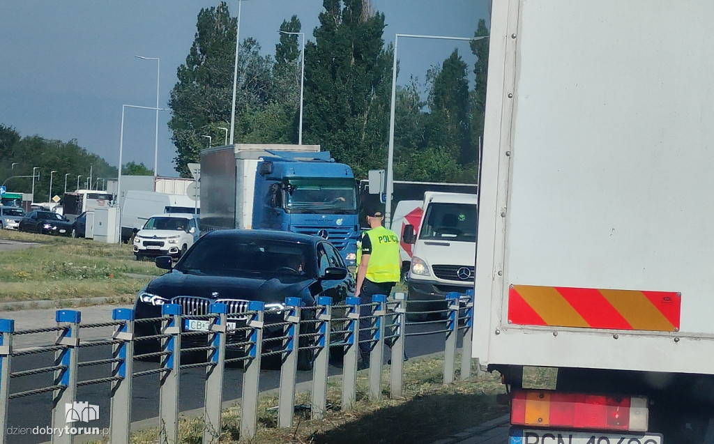 Policyjna akcja na lewobrzeżu w Toruniu