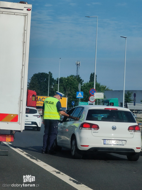 Policyjna akcja na lewobrzeżu w Toruniu