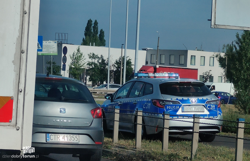 Policyjna akcja na lewobrzeżu w Toruniu