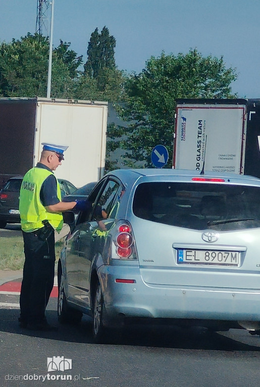 Policyjna akcja na lewobrzeżu w Toruniu