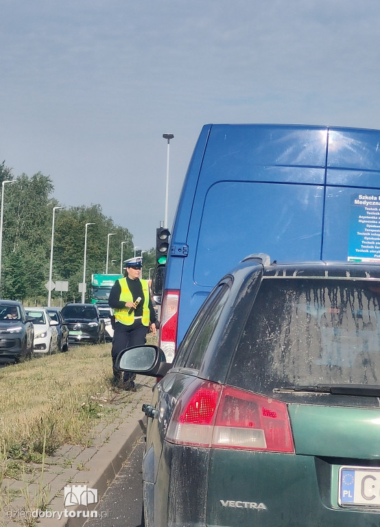 Policyjna akcja na lewobrzeżu w Toruniu