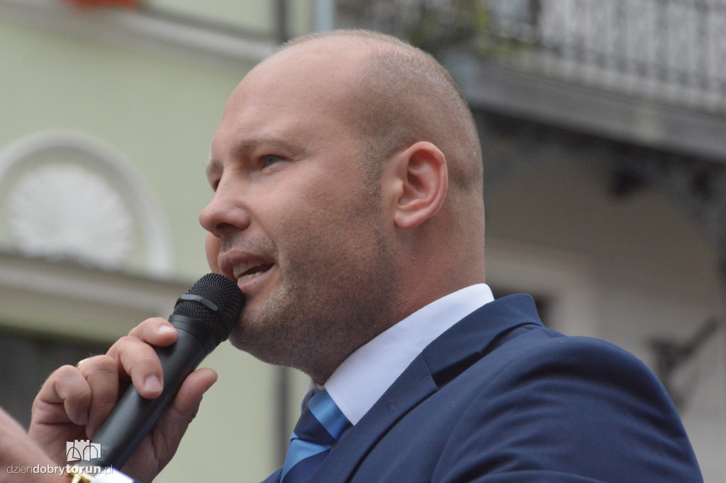 Antymigracyjny protest w Toruniu