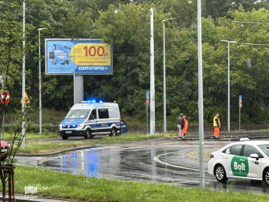 Zderzenie tramwaju z osobówką