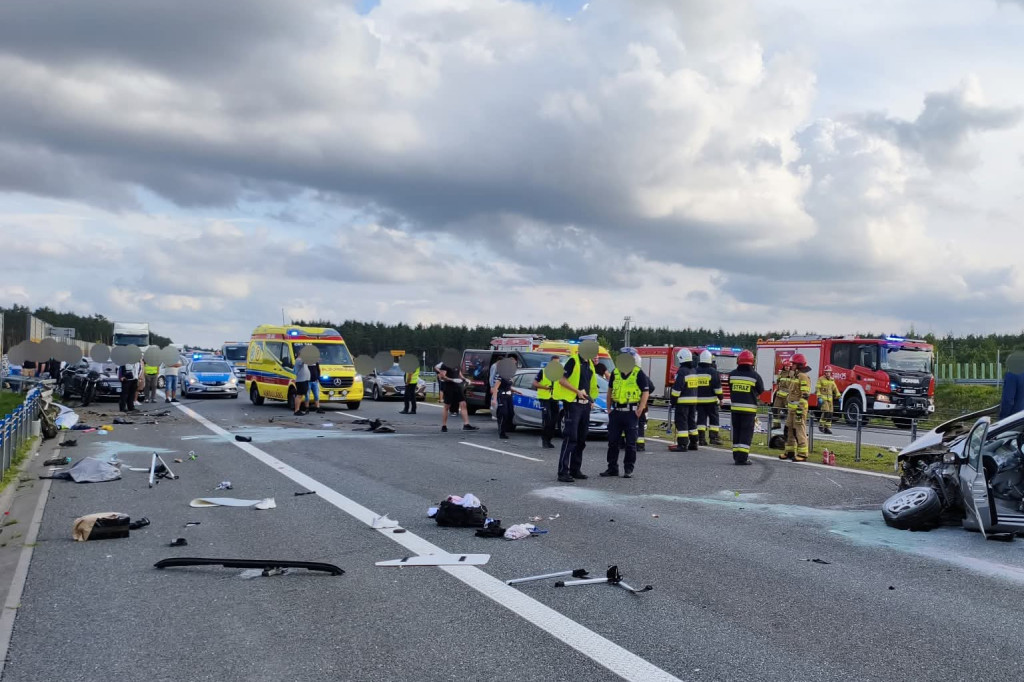 Groźny wypadek na A1 pod Toruniem