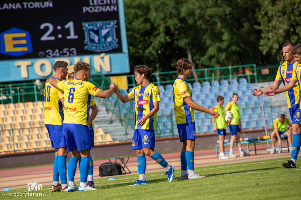 Elana Toruń 2 : 4 Lech II Poznań