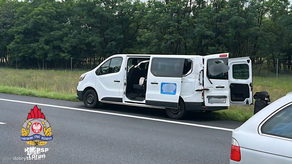 Wypadek na obwodnicy Torunia