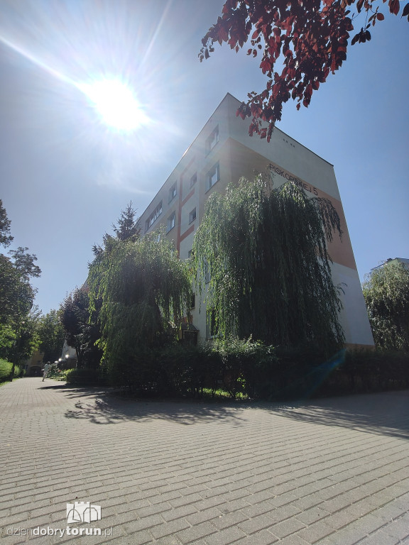 Pożar przy ul. Piskorskiej w Toruniu