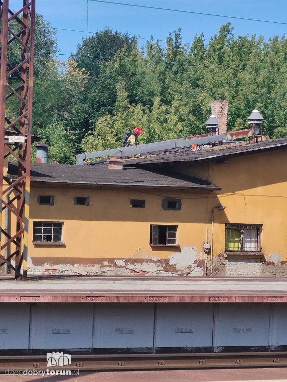 Pożar przy ul. Kujawskiej w Toruniu