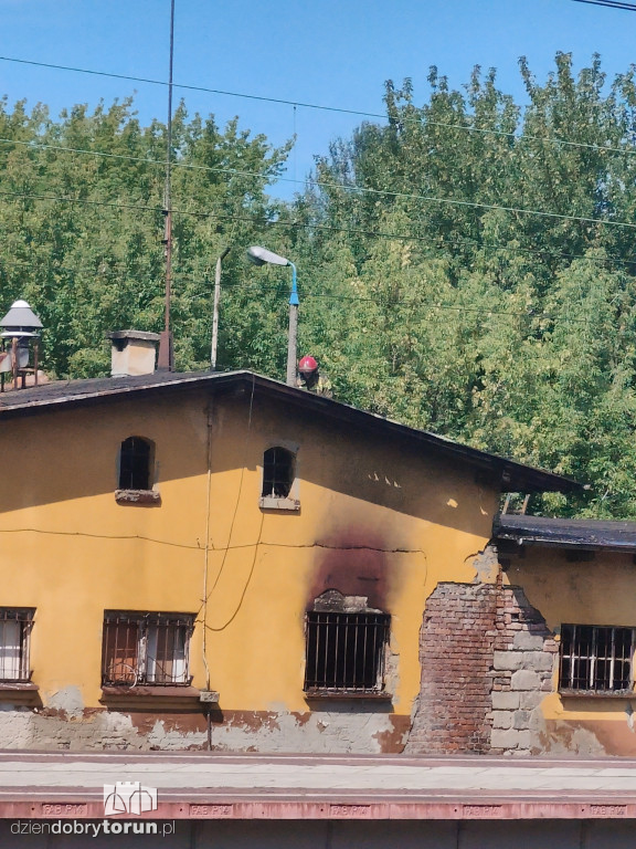 Pożar przy ul. Kujawskiej w Toruniu