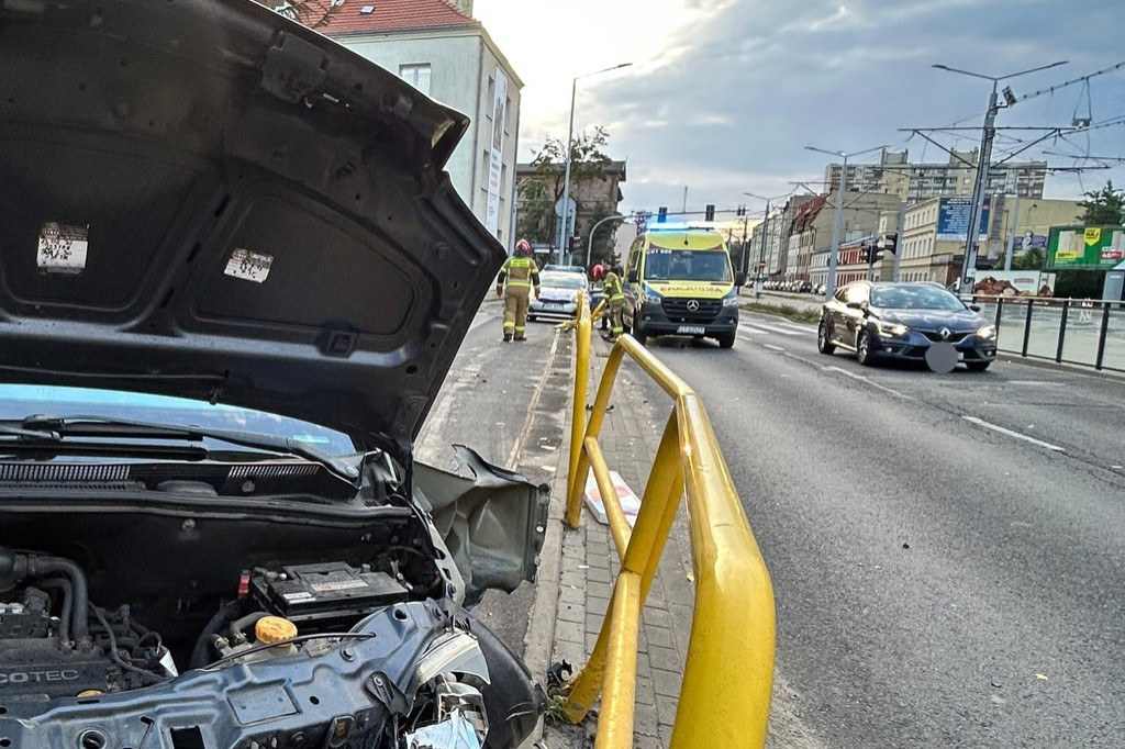 Wypadek przy Broniewskiego w Toruniu