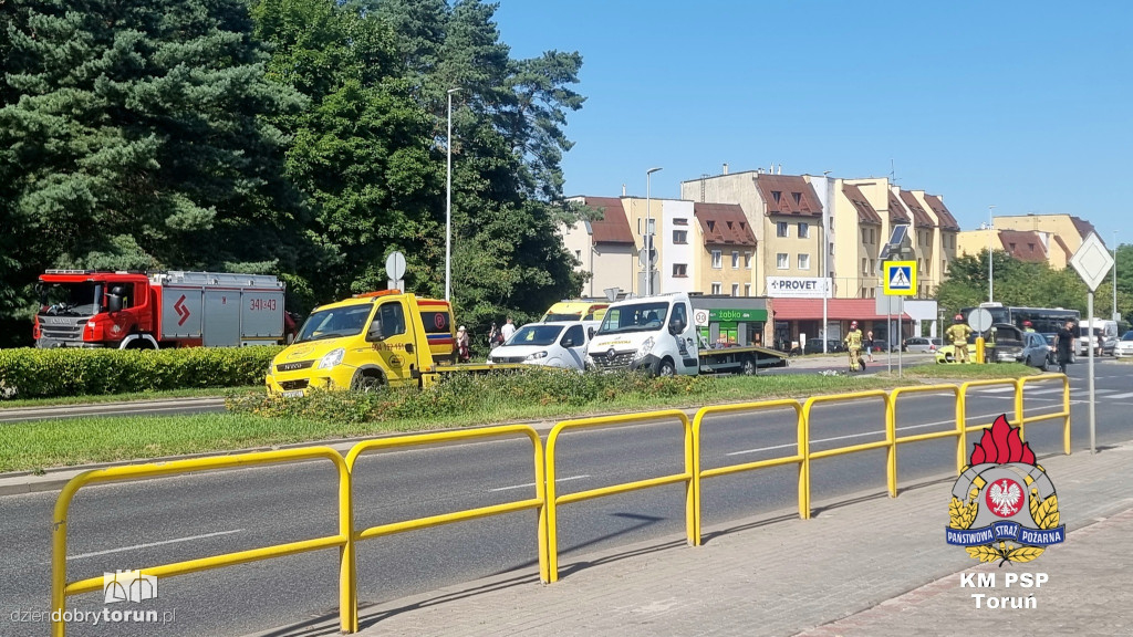 Wypadek na ul. Szosa Chełmińska w Toruniu