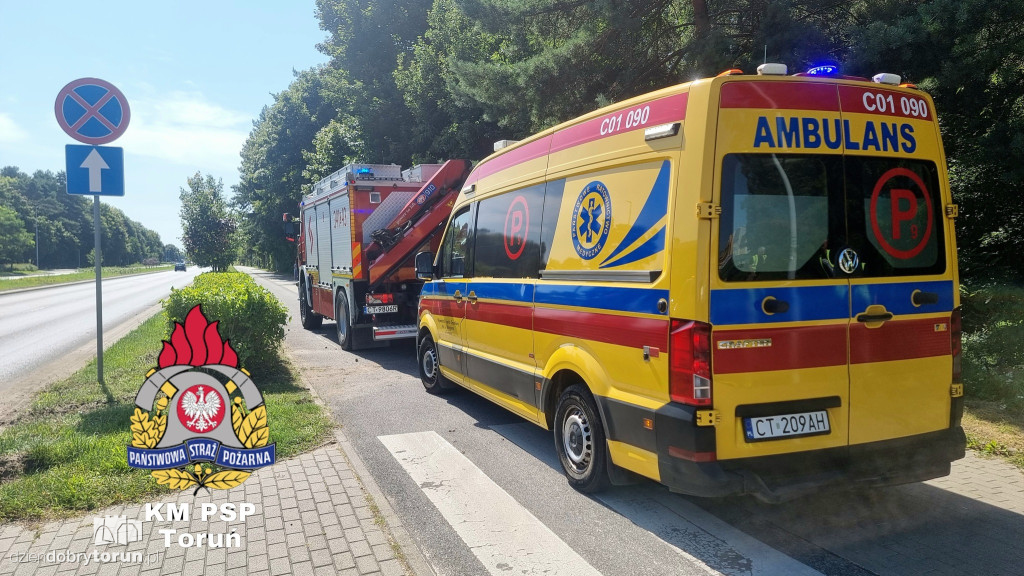Wypadek na ul. Szosa Chełmińska w Toruniu