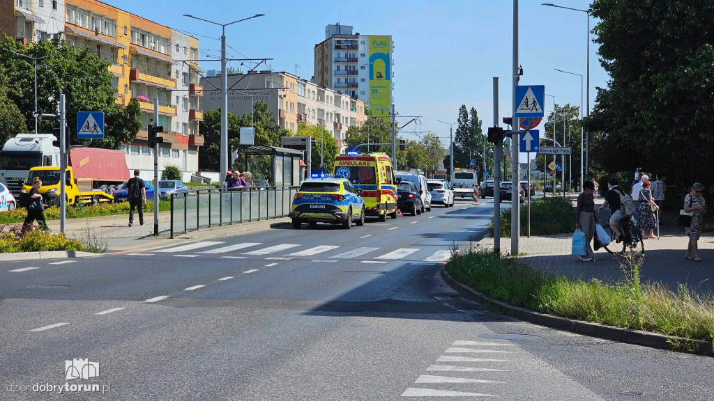 Kolizja na Kraszewskiego w Toruniu