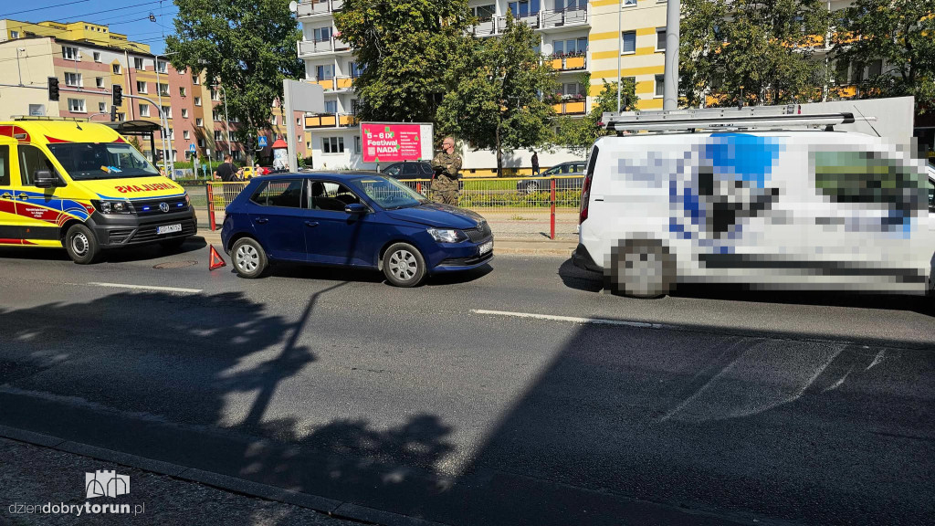 Kolizja na Kraszewskiego w Toruniu