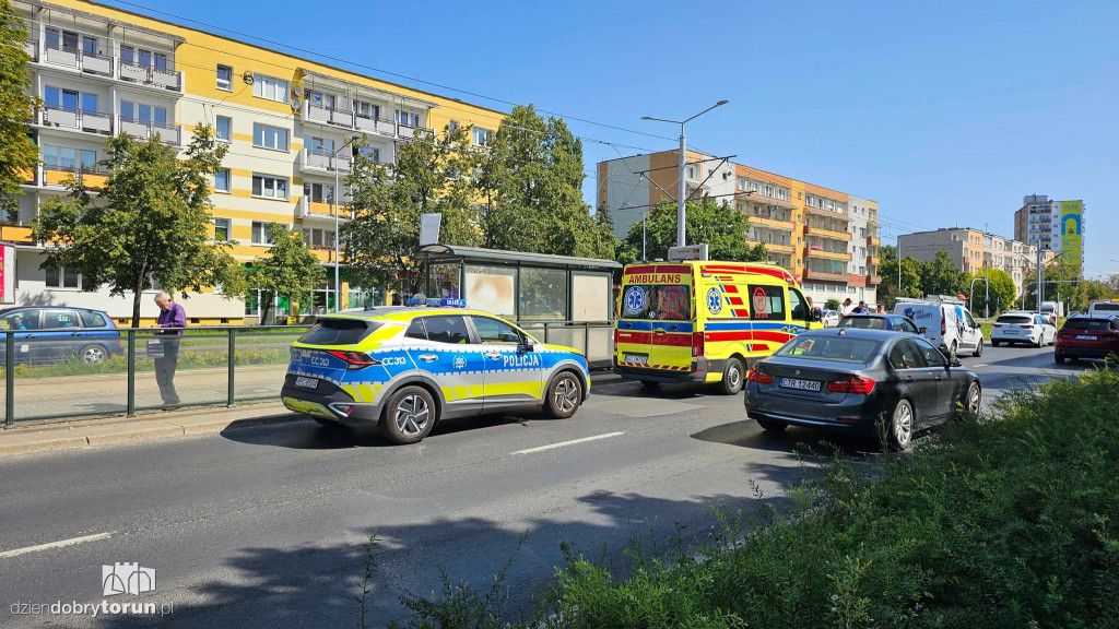 Kolizja na Kraszewskiego w Toruniu