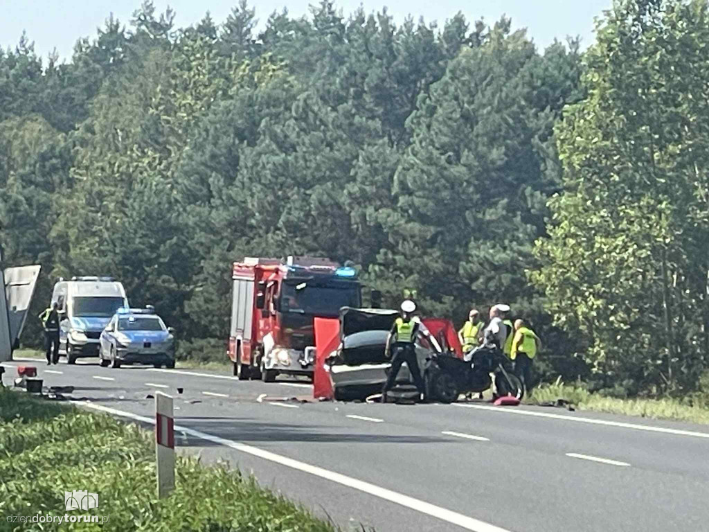 Śmiertelny wypadek na 282 km DK10