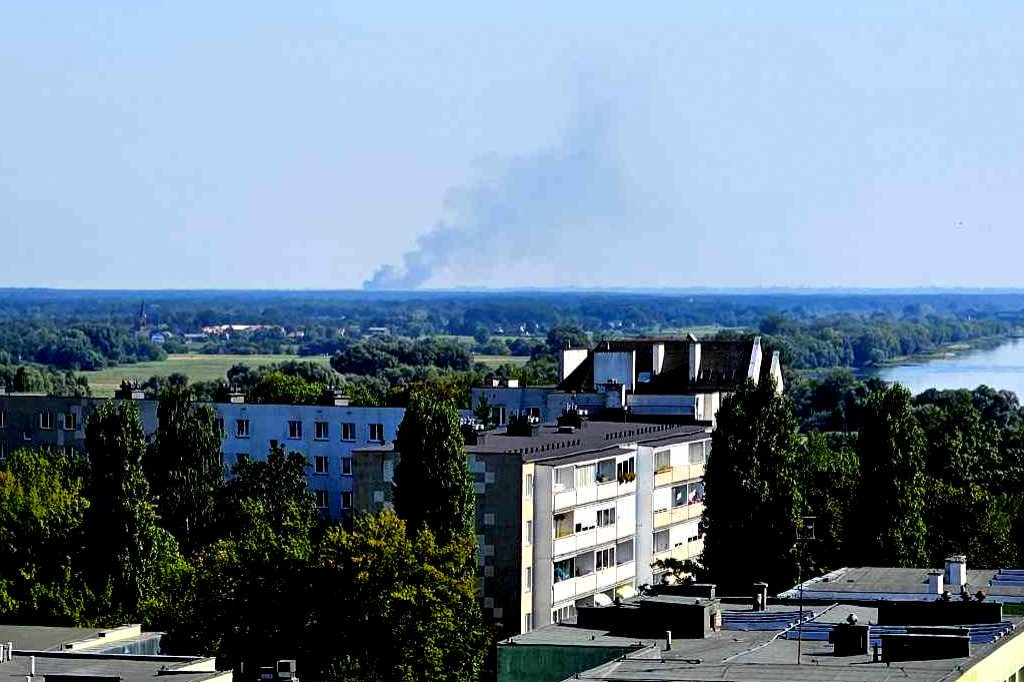 Pożar w powiecie aleksandrowskim