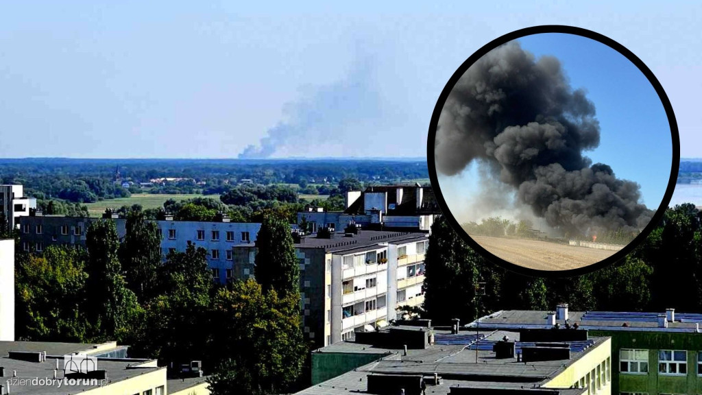 Pożar w powiecie aleksandrowskim