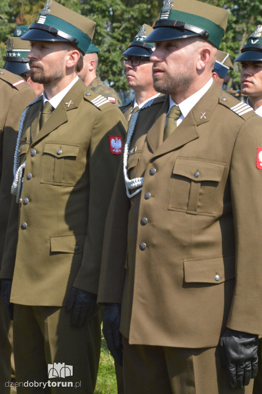 Uroczysty apel pod pomnikiem Piłudskiego