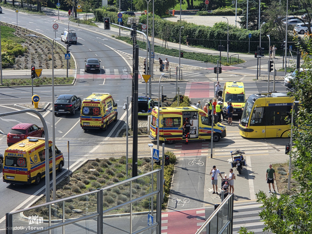 Zderzenie tramwajów w Toruniu