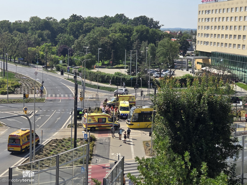Zderzenie tramwajów w Toruniu